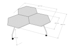 Stůl Hexagon