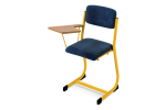 Židle Sokrates čalouněná s vysouvacím pultíkem