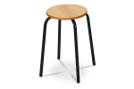 Židle pracovní trubková, výška sedáku 46 cm
