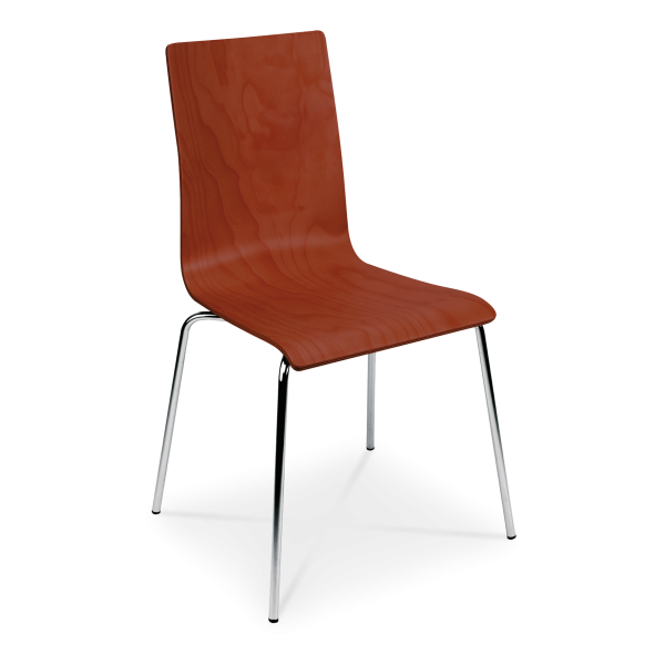 Židle Cafe VII Wood chrom